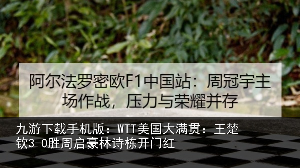 九游下载手机版:WTT美国相关情况启豪林诗栋开门红